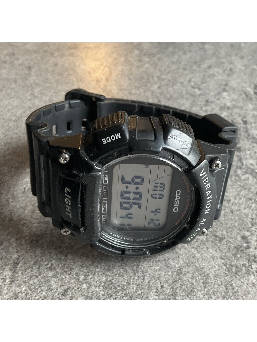 Casio W-736H Digital Sports Watch 3446 Vibration Alarm 100M Water Resistant B-H